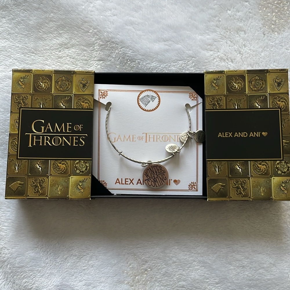 Game of Thrones Alex and Ani Silver Bracelet with Gift Box